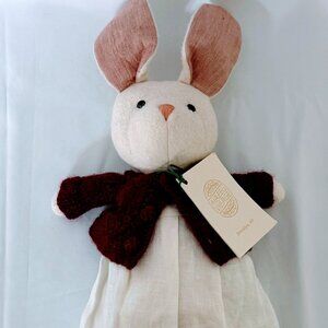 Hazel Village Emma Rabbit with NWT!! White Dress & Red Sweater!